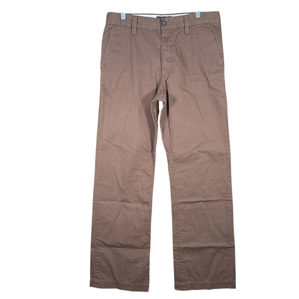 Banana Republic Mens Pants Brown Chino 100% Cotton Straight 33x34
